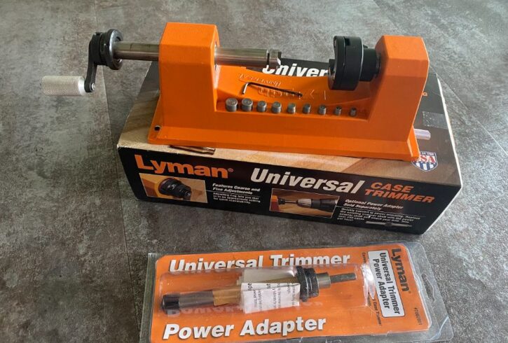 Lyman Universal Case Trimmer + adapter voor boormachine